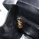 Salvatore Ferragamo Gancini Shoulder Bag Leather Black Gold Auth mr2337-20