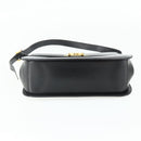 Salvatore Ferragamo Gancini Shoulder Bag Leather Black Gold Auth mr2337-5