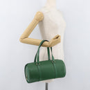 LOUIS VUITTON Epi Soufflot Hand Bag Green M52224 LV Auth mr2339A-21