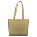 CHANEL Tote Bag Rubber Beige CC Auth mr2340-3