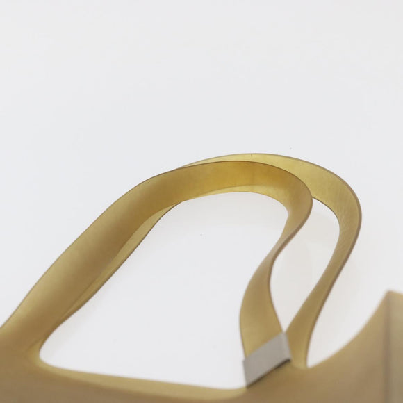 CHANEL Tote Bag Rubber Beige CC Auth mr2340