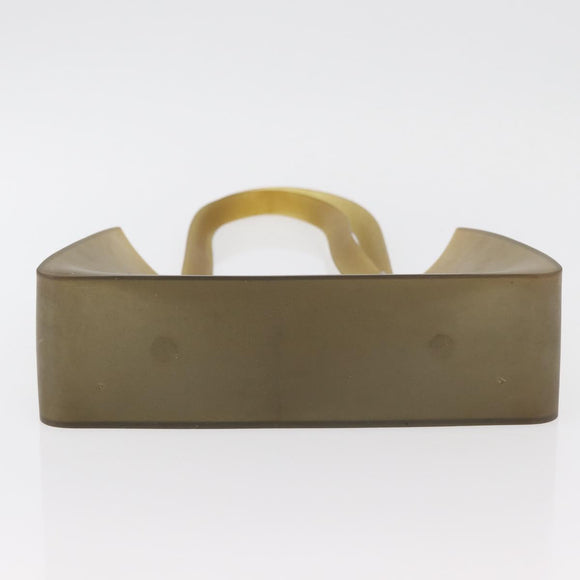 CHANEL Tote Bag Rubber Beige CC Auth mr2340