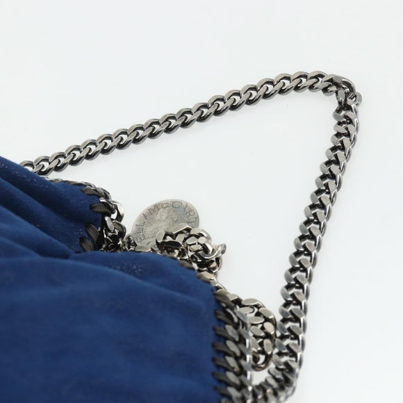 Stella MacCartney Chain Falabella Shoulder Bag polyester 2way Silver Auth mr2341