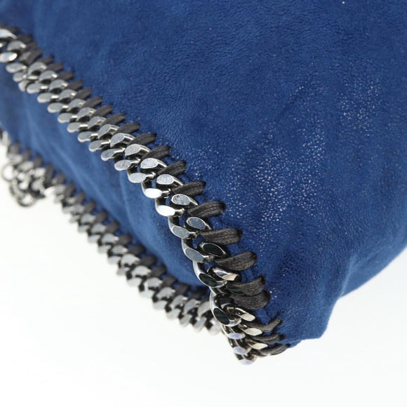 Stella MacCartney Chain Falabella Shoulder Bag polyester 2way Silver Auth mr2341