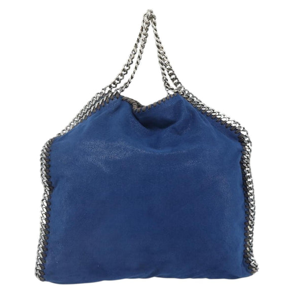 Stella MacCartney Chain Falabella Shoulder Bag polyester 2way Silver Auth mr2341