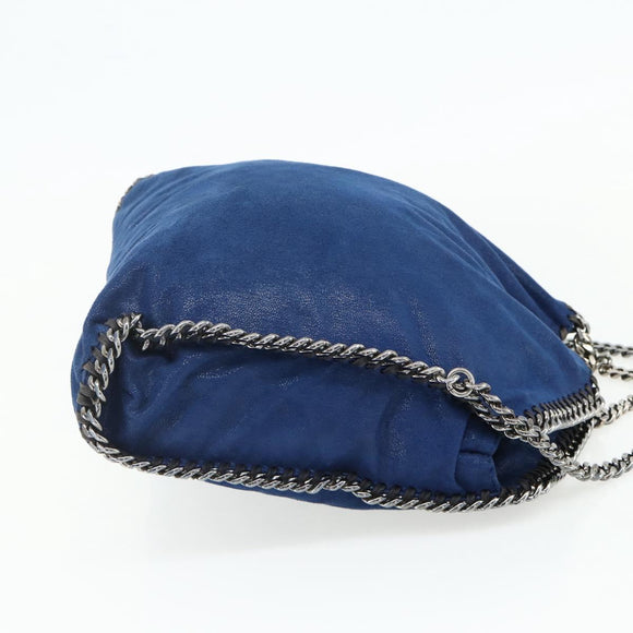 Stella MacCartney Chain Falabella Shoulder Bag polyester 2way Silver Auth mr2341