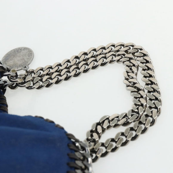 Stella MacCartney Chain Falabella Shoulder Bag polyester 2way Silver Auth mr2341