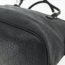 GUCCI GG Canvas Guccissima Handtasche Leder 2way Schwarz Silber 420023 Auth mr2354-16
