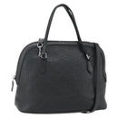 GUCCI GG Canvas Guccissima Handtasche Leder 2way Schwarz Silber 420023 Auth mr2354-1