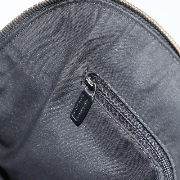 GUCCI GG Canvas Guccissima Handtasche Leder 2way Schwarz Silber 420023 Auth mr2354