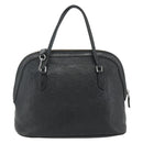 GUCCI GG Canvas Guccissima Handtasche Leder 2way Schwarz Silber 420023 Auth mr2354-2