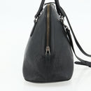 GUCCI GG Canvas Guccissima Handtasche Leder 2way Schwarz Silber 420023 Auth mr2354-3