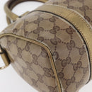 GUCCI GG Crystal Hand Bag Beige Gold 193604 Auth mr2357-9