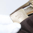 GUCCI GG Crystal Hand Bag Beige Gold 193604 Auth mr2357-12