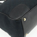 GUCCI GG Canvas Web Sherry Line Hand Bag Black Gold Red 177052 Auth mr2358-13
