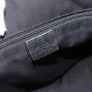 GUCCI GG Canvas Web Sherry Line Hand Bag Black Gold Red 177052 Auth mr2358-16