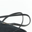 GUCCI GG Canvas Web Sherry Line Hand Bag Black Gold Red 177052 Auth mr2358-8