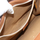 CELINE Macadam Canvas Shoulder Bag PVC Leather Brown Gold Auth mr2359A-19
