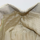 PRADA Ribbon Hand Bag Nylon Beige Gold Auth mr2363-18