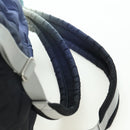 CHANEL Doudone Backpack Nylon Blue Silver CC Auth mr2366SAM-15