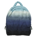 CHANEL Doudone Backpack Nylon Blue Silver CC Auth mr2366SAM-13