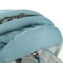 CHANEL Doudone Backpack Nylon Blue Silver CC Auth mr2366SAM-7