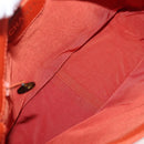 CHANEL Shoulder Bag Lamb Skin Orange CC Auth mr2369-10