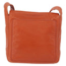 CHANEL Shoulder Bag Lamb Skin Orange CC Auth mr2369-2