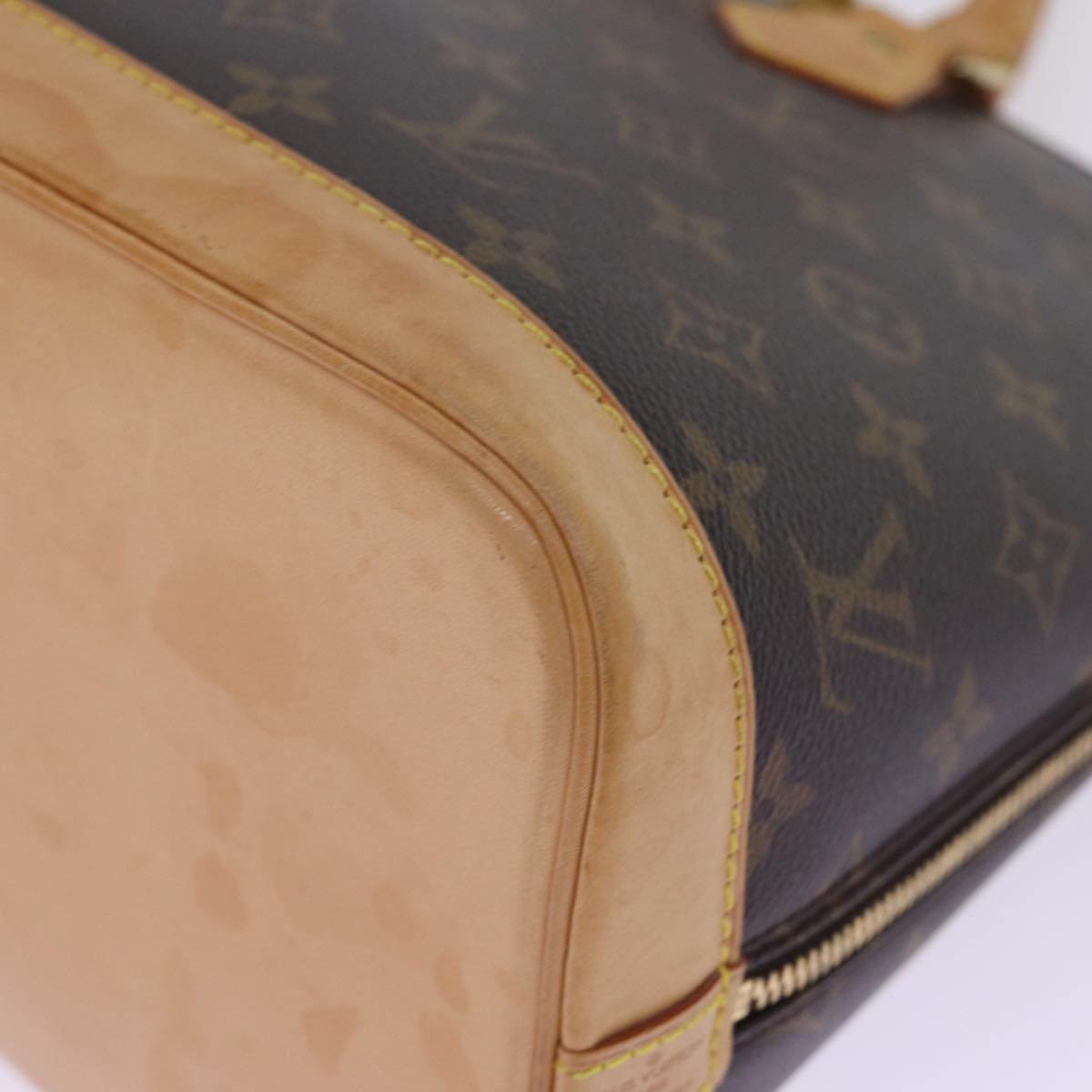 LOUIS VUITTON Monogram Alma Hand Bag M51130 LV Auth mr237