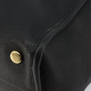 GUCCI Tote Bag Leather 2way Black Gold 674837 Auth mr2372V-9
