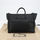 GUCCI Tote Bag Leather 2way Black Gold 674837 Auth mr2372V-12