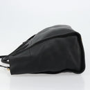GUCCI Tote Bag Leather 2way Black Gold 674837 Auth mr2372V-4