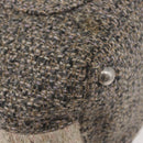 CHANEL Cambon Line Tote Bag Tweed Grau Silber CC Auth mr2380A-16