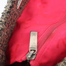 CHANEL Cambon Line Tote Bag Tweed Grau Silber CC Auth mr2380A-9