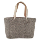 CHANEL Cambon Line Tote Bag Tweed Grau Silber CC Auth mr2380A-2