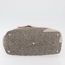 CHANEL Cambon Line Tote Bag Tweed Grau Silber CC Auth mr2380A-5