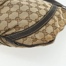 GUCCI GG Canvas Shoulder Bag Beige Gold 203257 Auth mr2384-16
