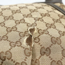 GUCCI GG Canvas Shoulder Bag Beige Gold 203257 Auth mr2384-10