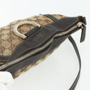 GUCCI GG Canvas Shoulder Bag Beige Gold 203257 Auth mr2384-6