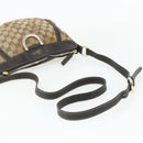 GUCCI GG Canvas Shoulder Bag Beige Gold 203257 Auth mr2384-7