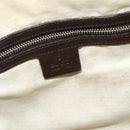 GUCCI GG Canvas Web Sherry Line Boston Bag Beige Gold Red 247205 Auth mr2388-16