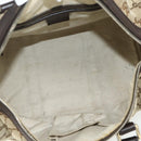 GUCCI GG Canvas Web Sherry Line Boston Bag Beige Gold Red 247205 Auth mr2388-17