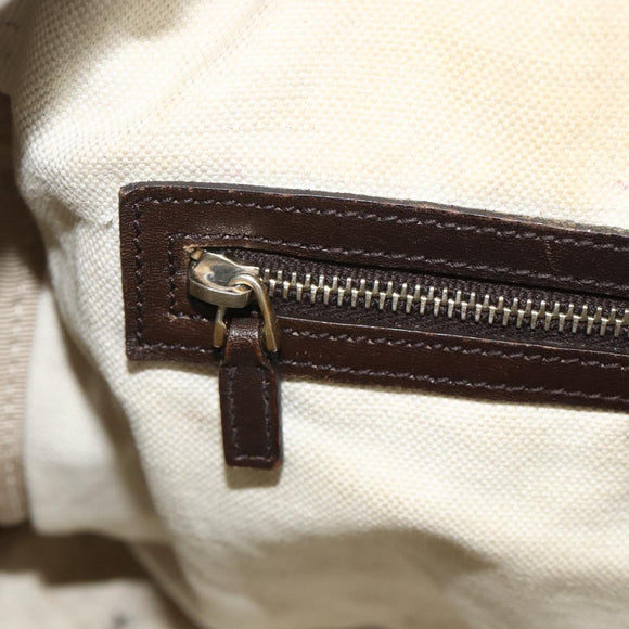 GUCCI GG Canvas Web Sherry Line Boston Bag Beige Gold Red 247205 Auth mr2388