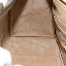 GUCCI GG Supreme Web Sherry Line Boston Bag PVC Beige Gold Auth mr2389-20