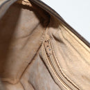 GUCCI GG Supreme Web Sherry Line Boston Bag PVC Beige Gold Auth mr2389-21