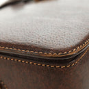 GUCCI Hand Bag Leather Brown Gold Auth mr2390-9