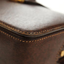 GUCCI Hand Bag Leather Brown Gold Auth mr2390-14