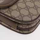 GUCCI GG Supreme Web Sherry Line Bag PVC Beige Gold 001 113 6862 Auth mr2391-10