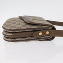 GUCCI GG Supreme Web Sherry Line Bag PVC Beige Gold 001 113 6862 Auth mr2391-4