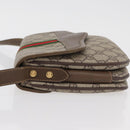 GUCCI GG Supreme Web Sherry Line Bag PVC Beige Gold 001 113 6862 Auth mr2391-5